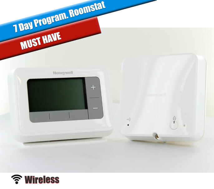 Wireless wall thermostate with standard receiver