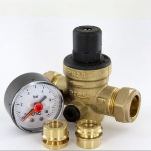 Pressure Reducing Valve with Gauge Fits