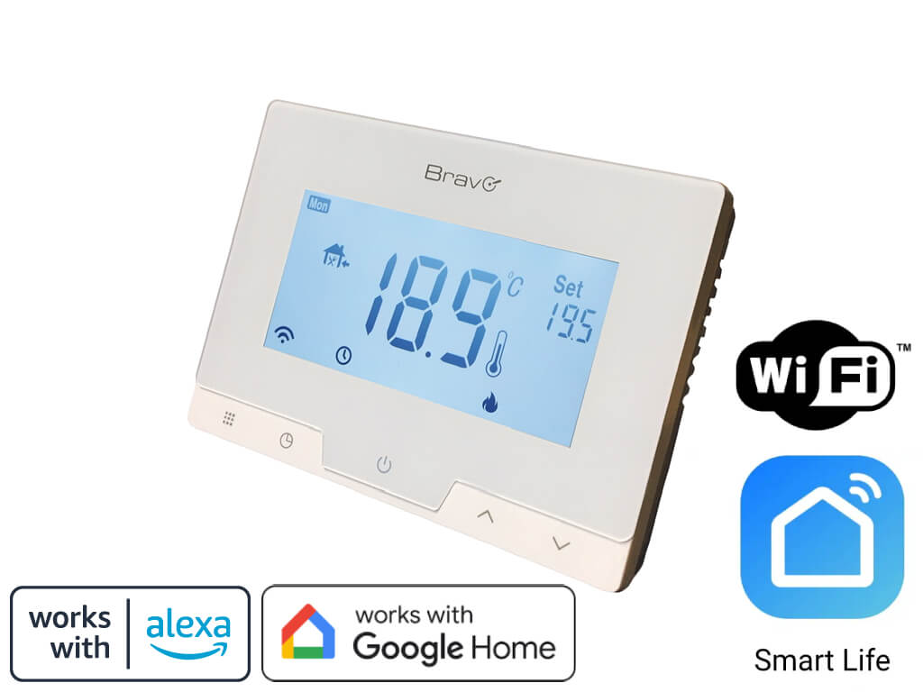 Smart Bravo Cronotermostato Digital Wifi Glam Thermostat