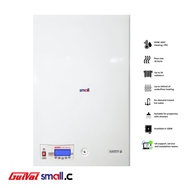 Guival.C 12kW - Small Electric Combi Boiler for central heating & shower - Image 3